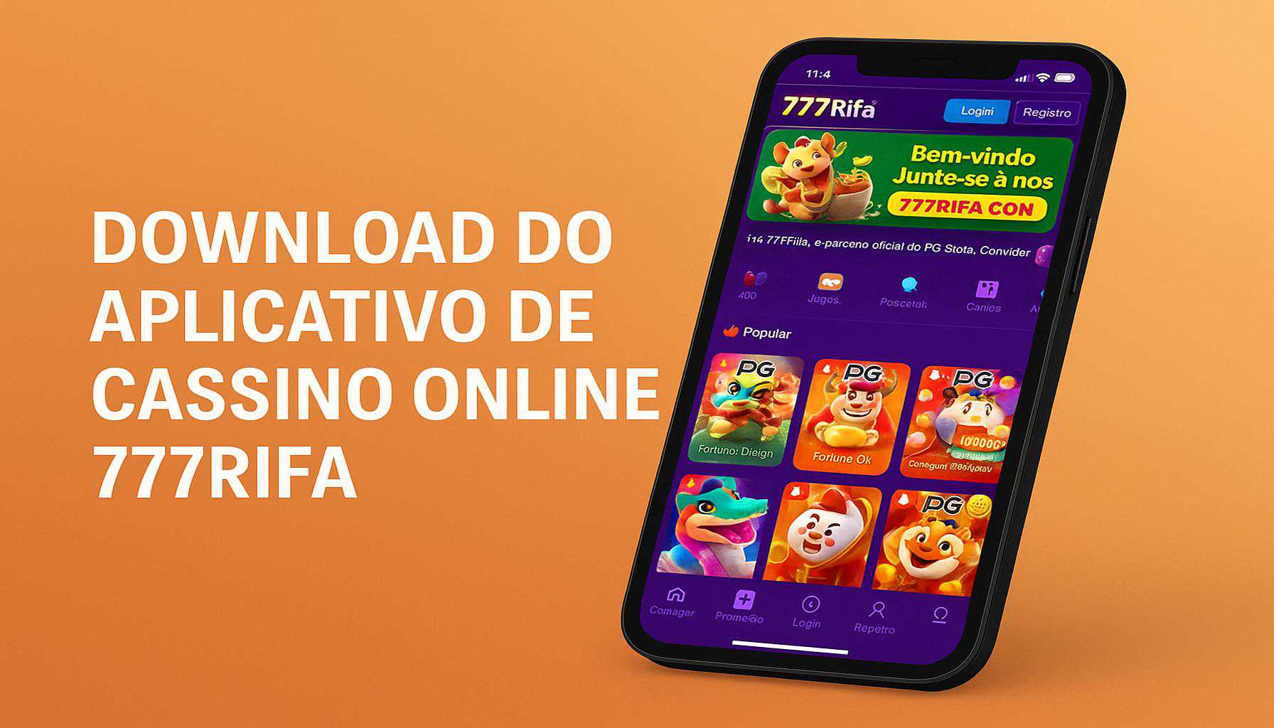Baixar o 777RIFA Cassino App