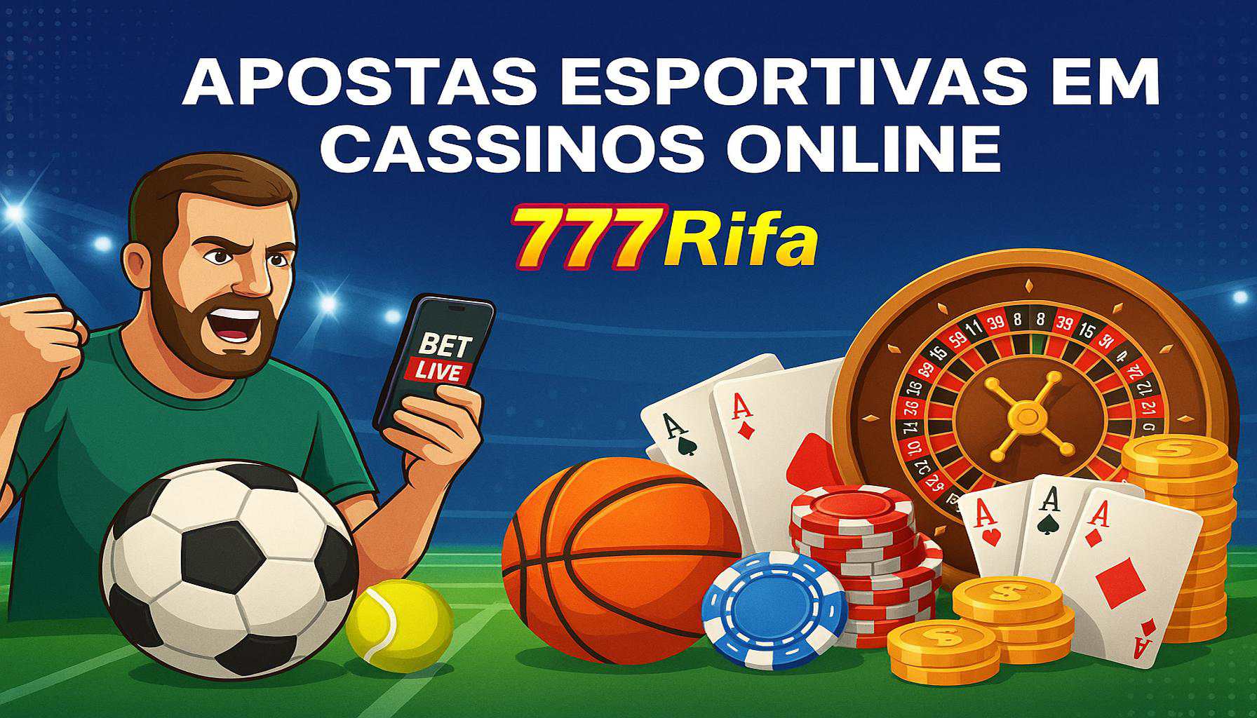 Apostas esportivas no cassino online 777RIFA