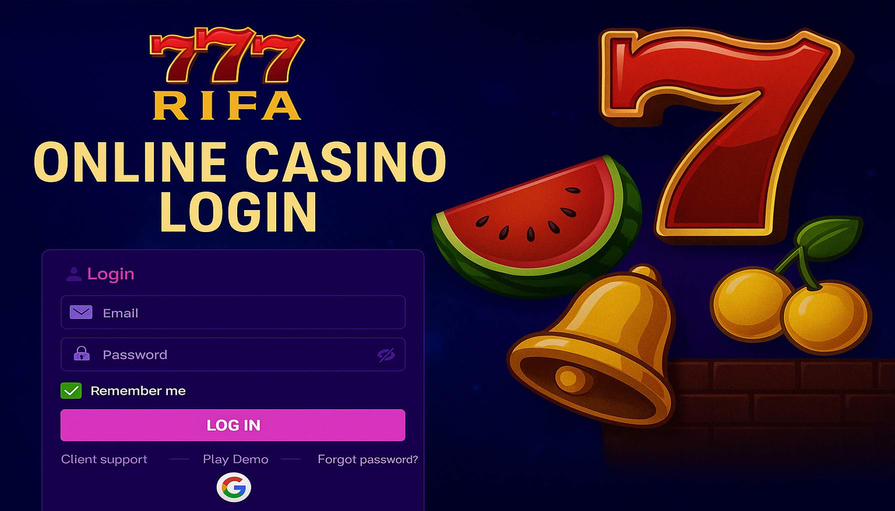 Login no Cassino 777RIFA